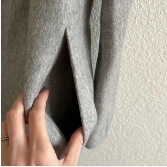 Theory Sileena Winsome Wool Cashmere Open Front Shawl Coat - Picture 7 of 9